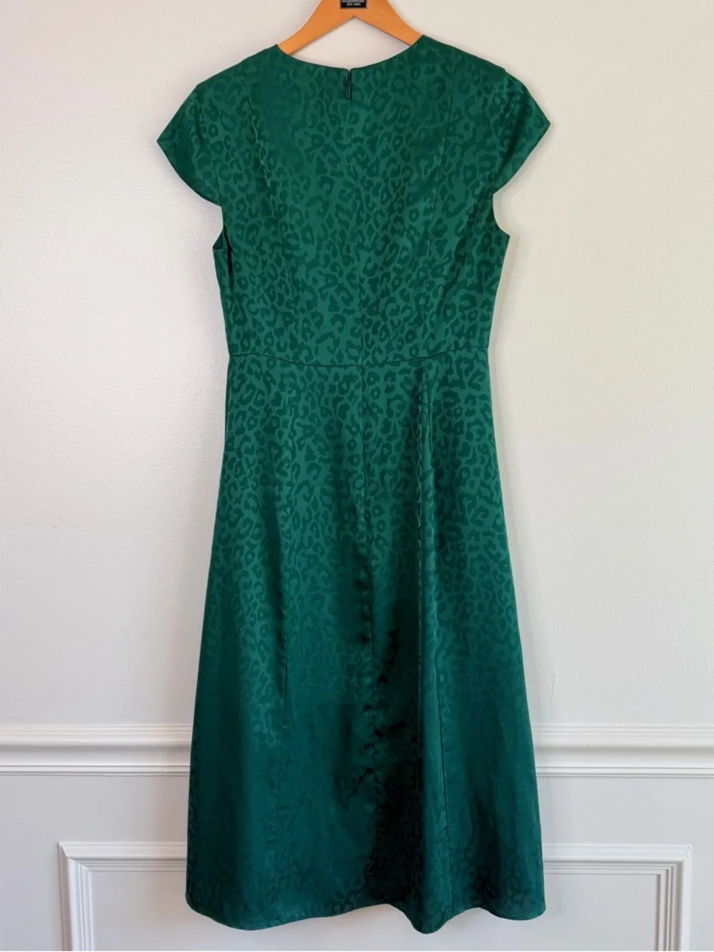 NEW Ted Baker Bellana Emerald Jaquard Leopard Dress TB Size 1 US Womenβs Size 4 - Picture 10 of 15